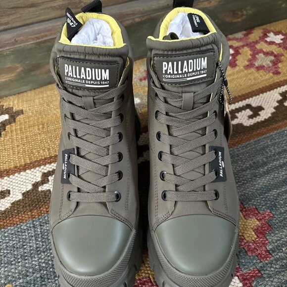 Palladium Women's Revolt Boot Overcush Olive Night Green Boots Luge Sz 8 - Picture 2 of 4